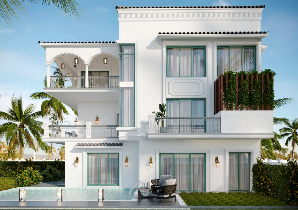 19 – back view of villa