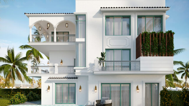19 – back view of villa