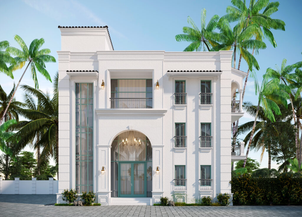 2 – Villa front view