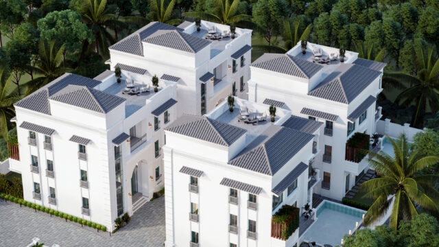 20 – top view of villa